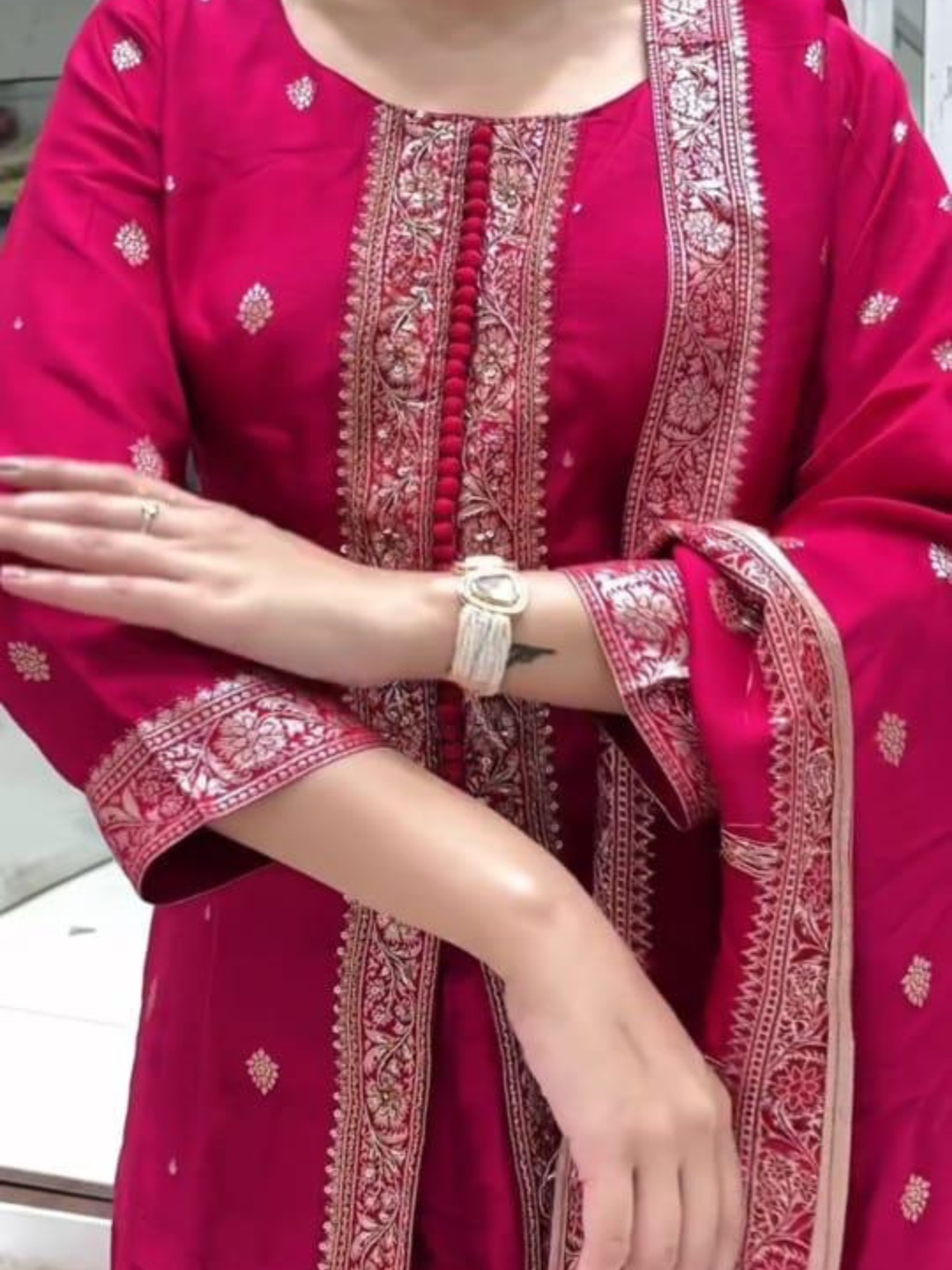 Banarasi Silk Sharara Set