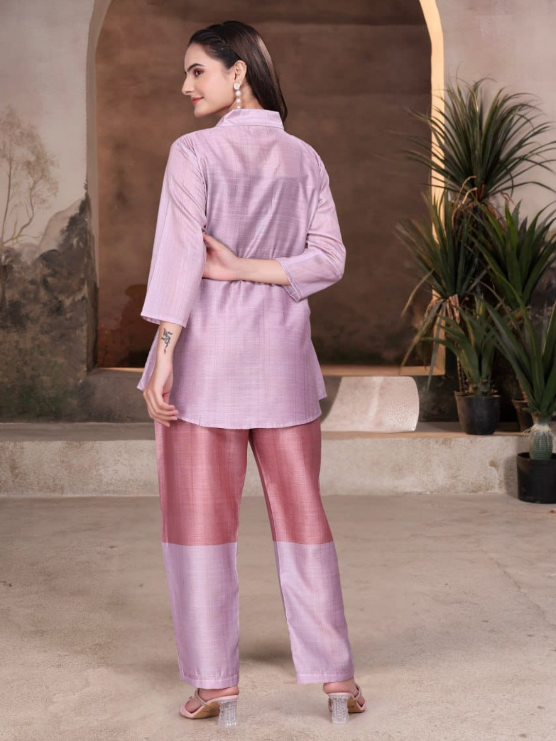 Fierce & Feminine Co-ord Set with Bold Face Art
