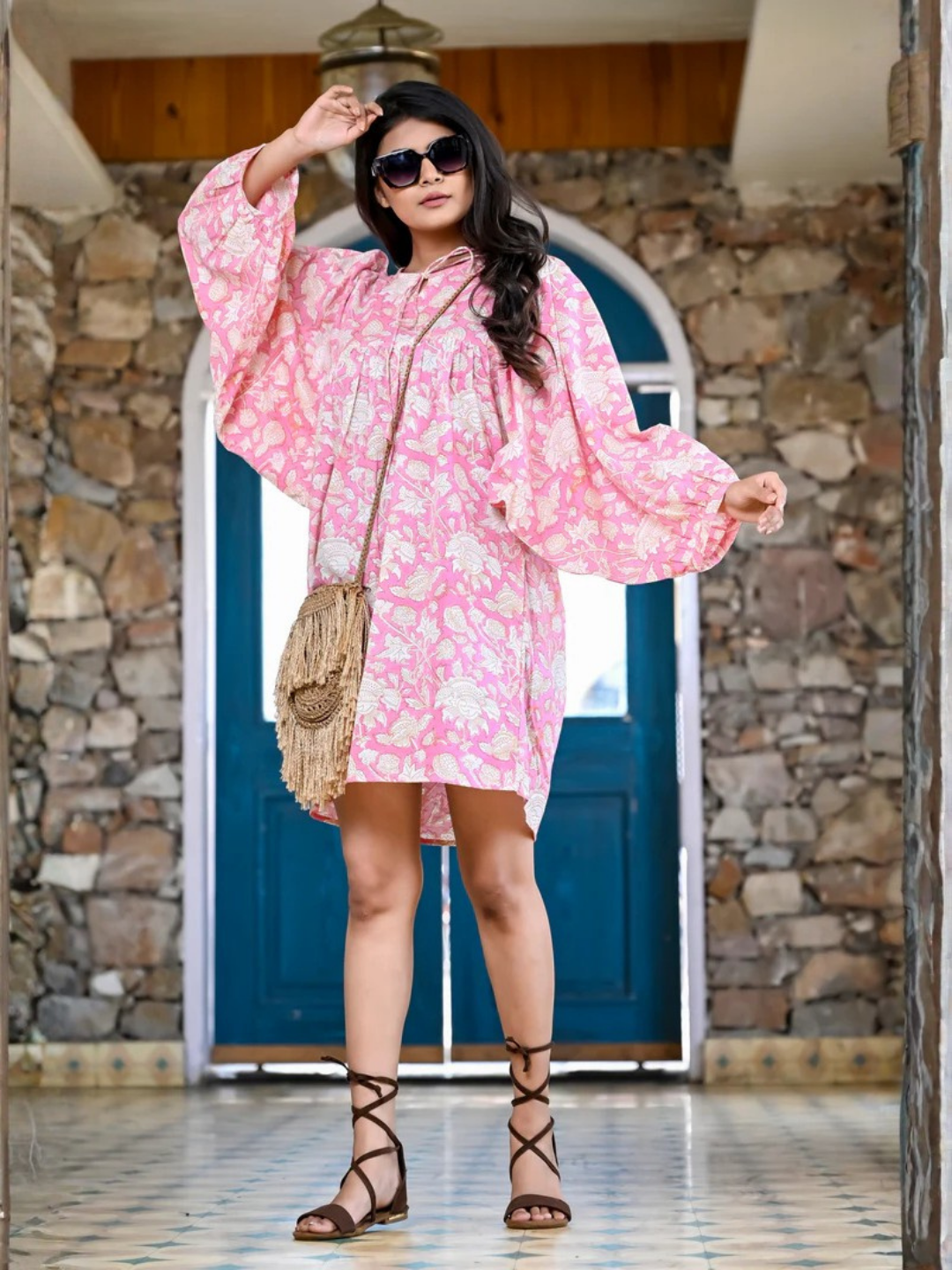 Blush Bloom Cotton Dress