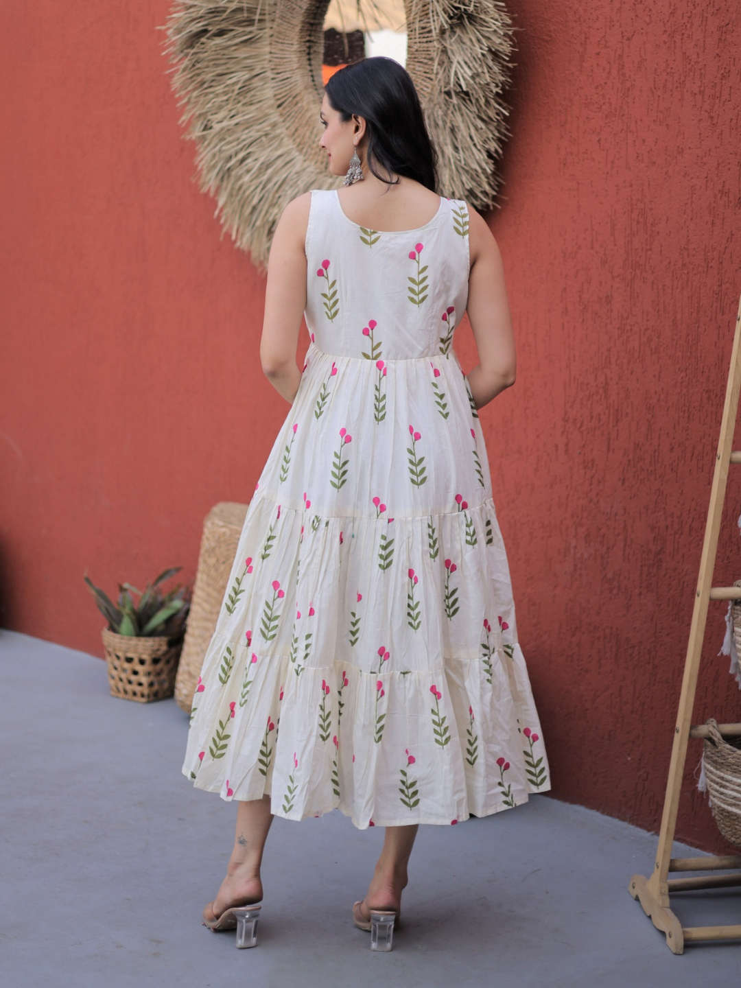 Twirl-Worthy Tiered Cotton Dress