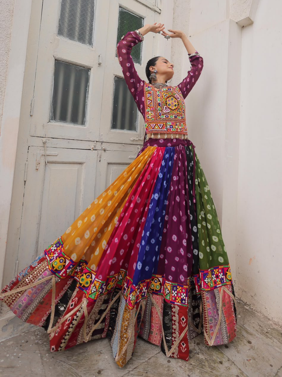 Vintage Gamthi Lehenga Choli