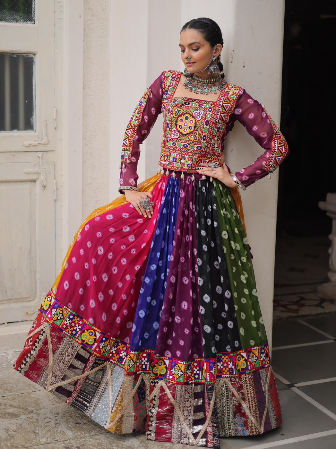 Vintage Gamthi Lehenga Choli