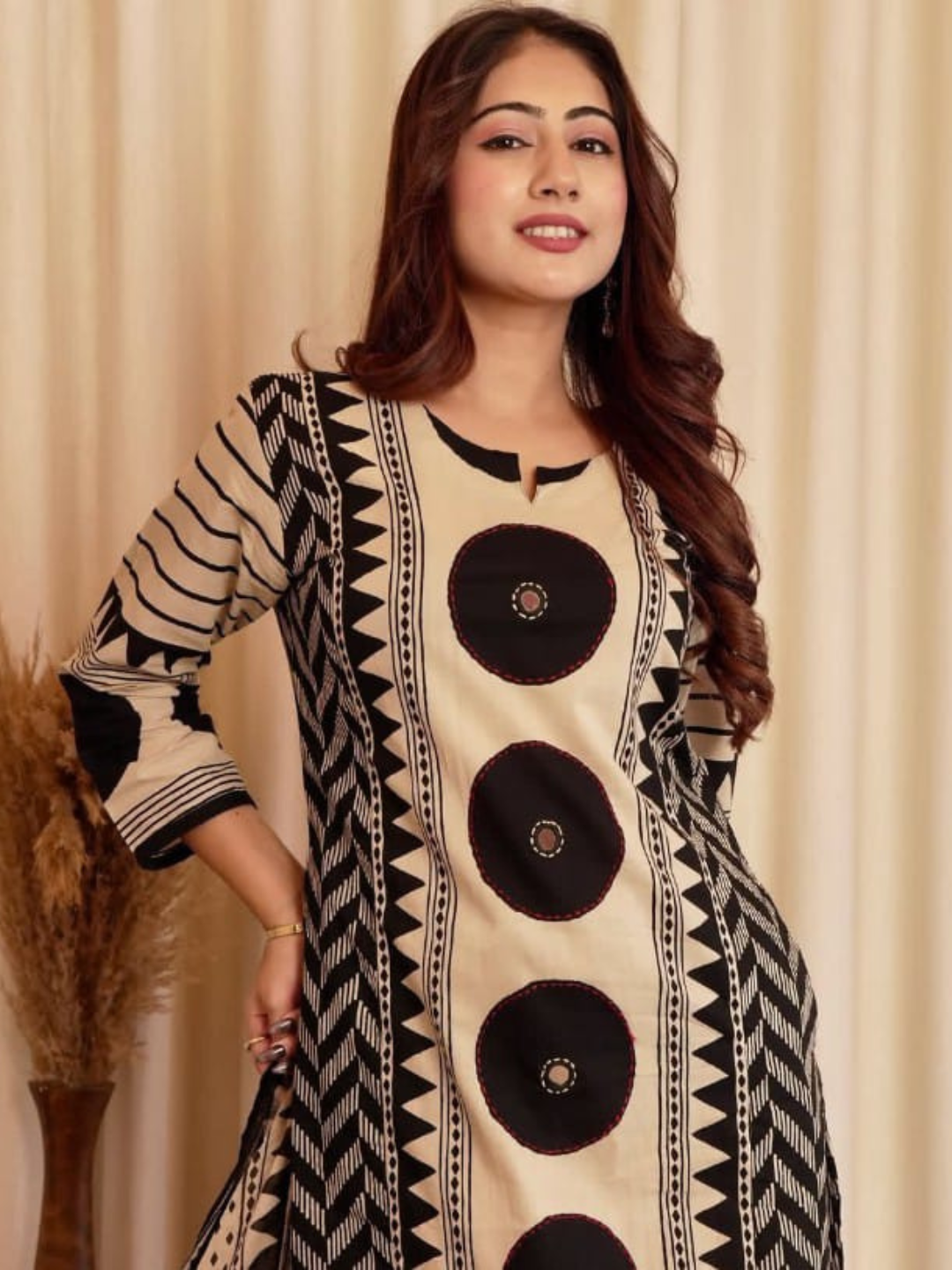 Ajrakh Charm in Everyday Cotton