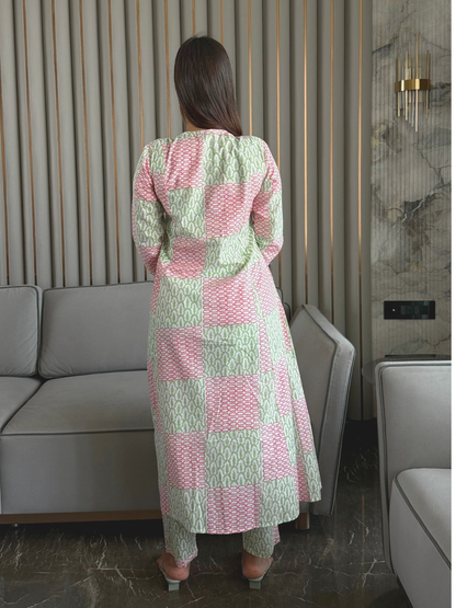 Playful Patterned Cotton Co-Ord Set