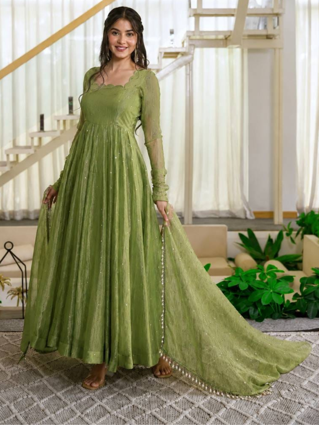 Celebration Edit Premium Anarkali Dupatta Set