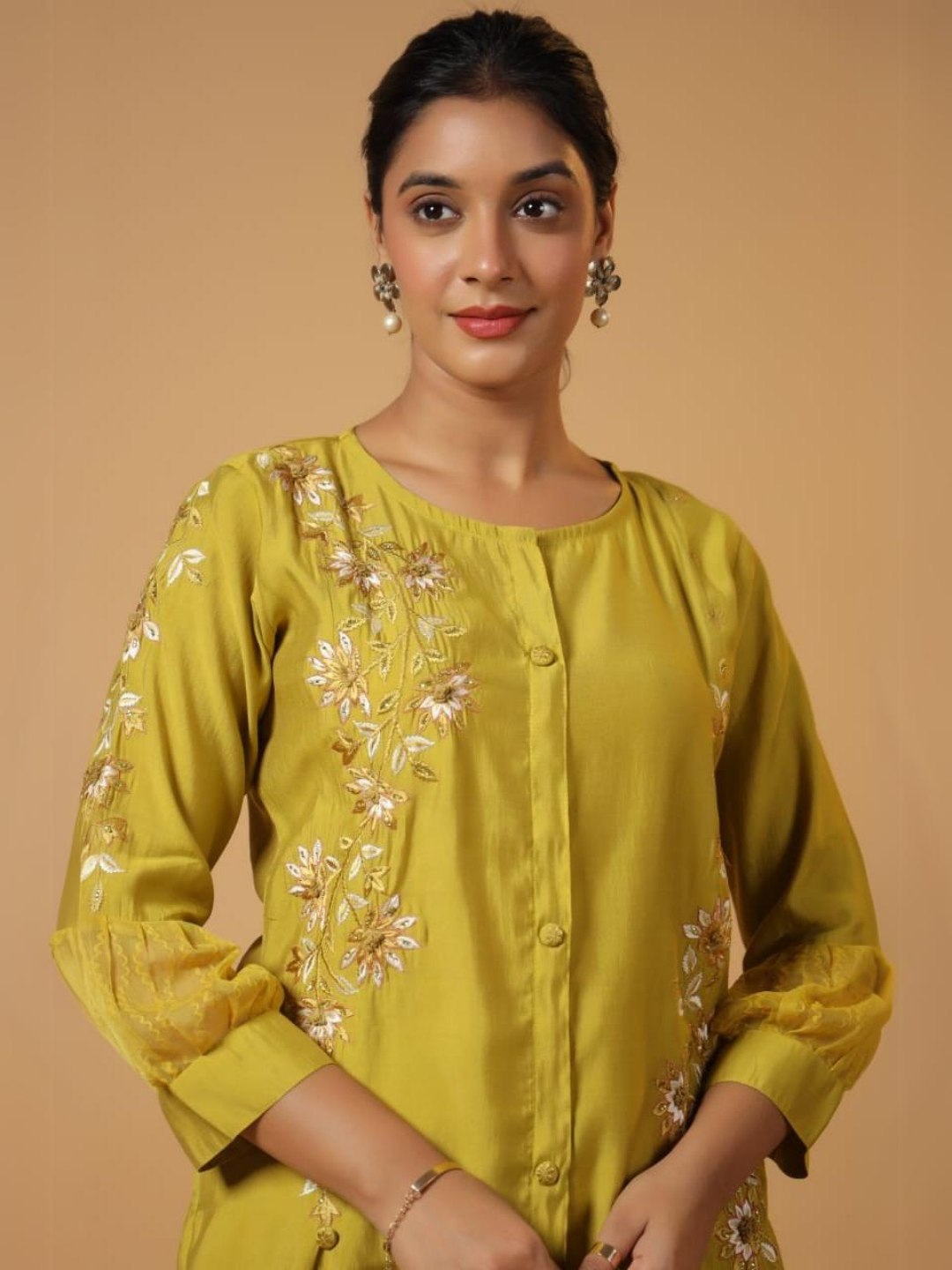 Mustard Muslin Co-Ord Set