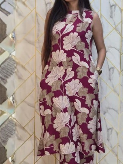 Burgundy Bloom Co-ord