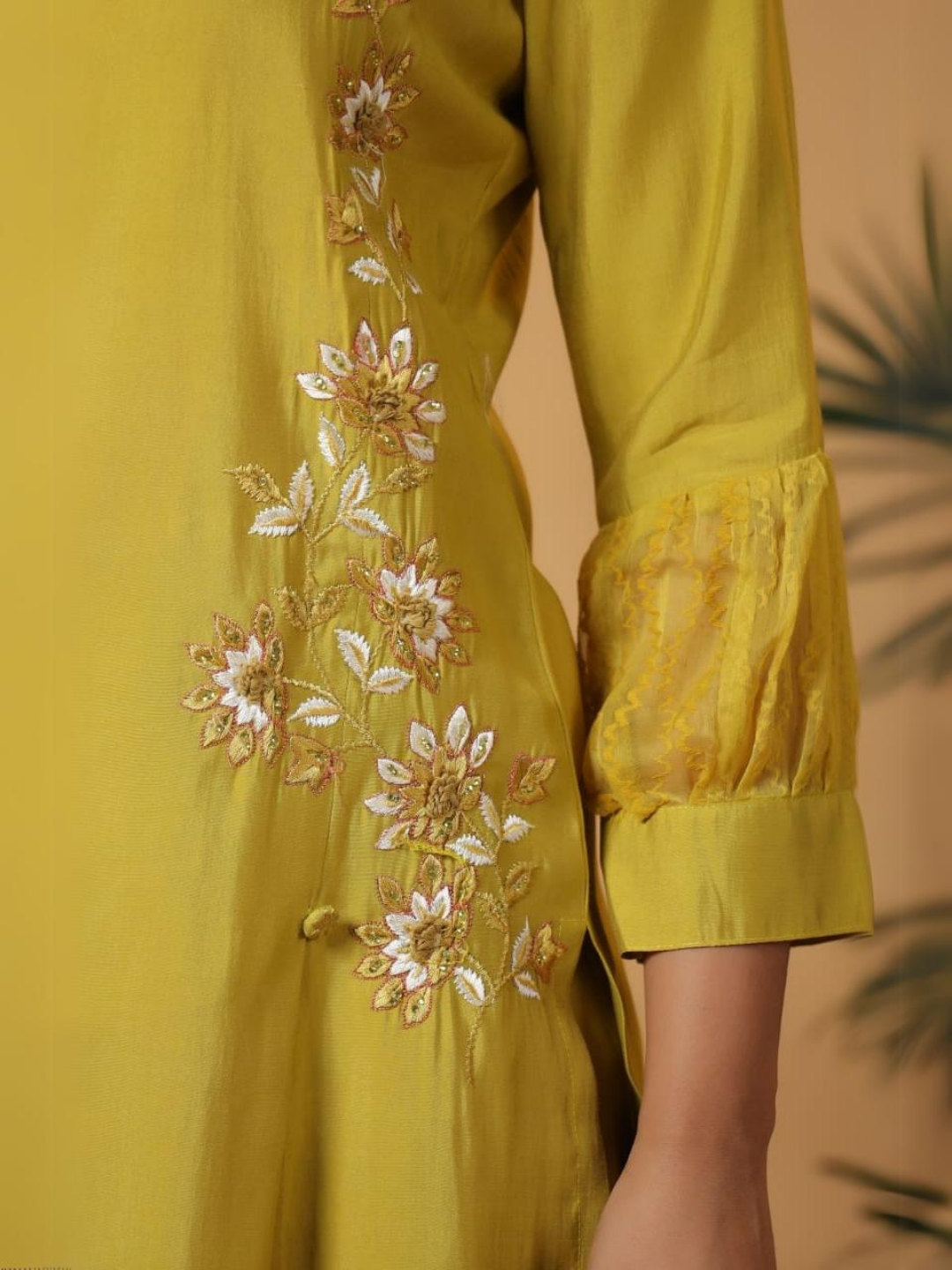 Mustard Muslin Co-Ord Set