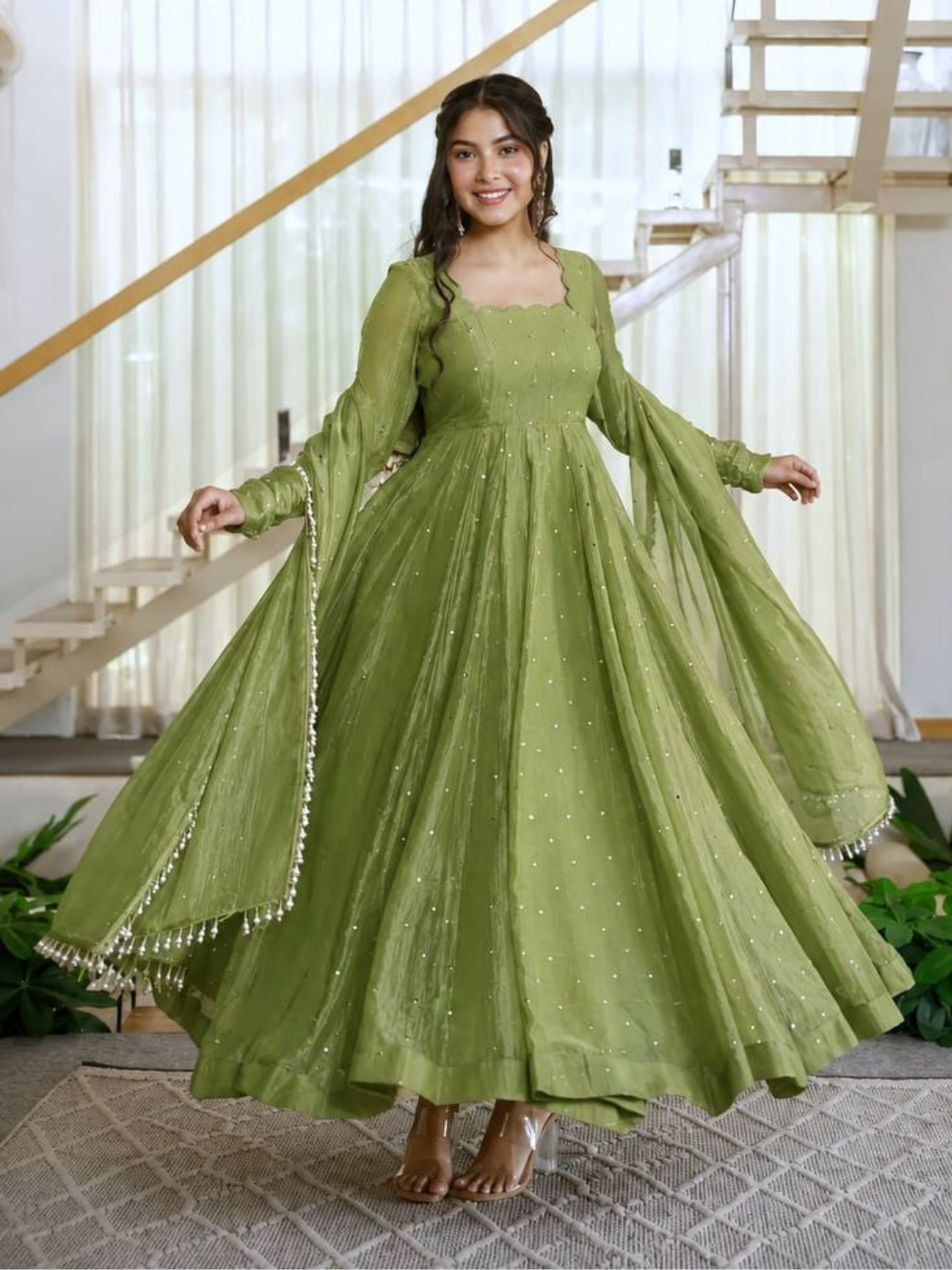 Celebration Edit Premium Anarkali Dupatta Set