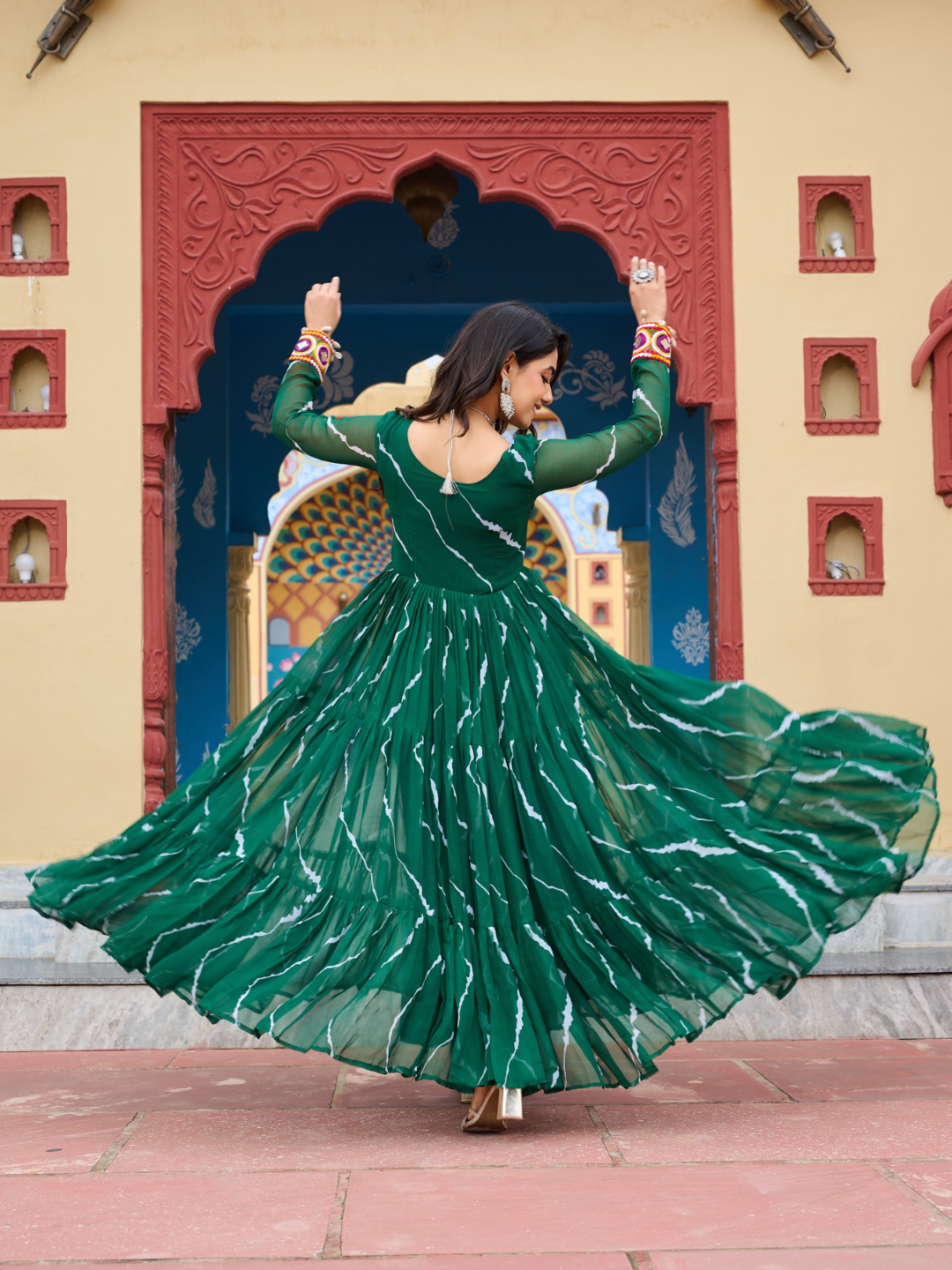 Navratri Gown with Kutchi Embroidery