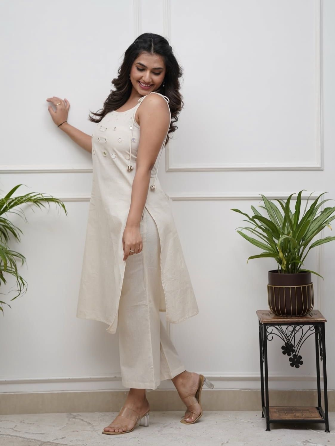Mirror Muse Spagetti Cotton Co-ord Set