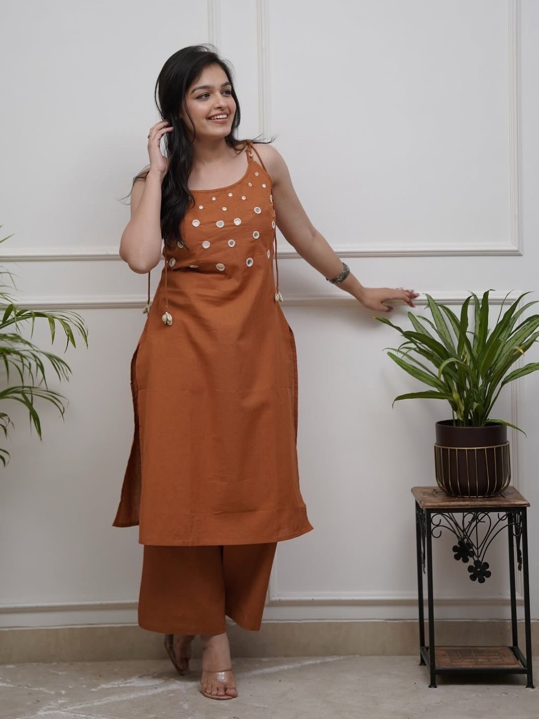 Mirror Muse Spagetti Cotton Co-ord Set