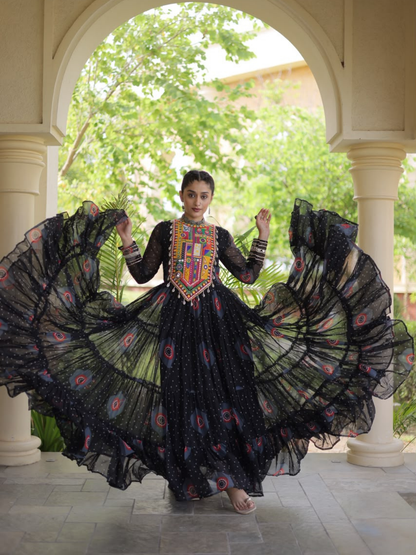 Kutchi patchwork Navratri Gown