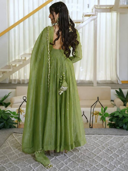 Celebration Edit Premium Anarkali Dupatta Set