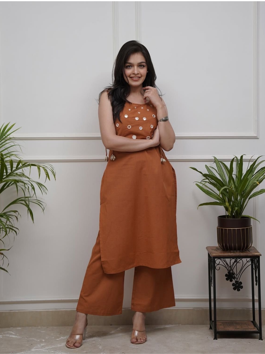 Mirror Muse Spagetti Cotton Co-ord Set