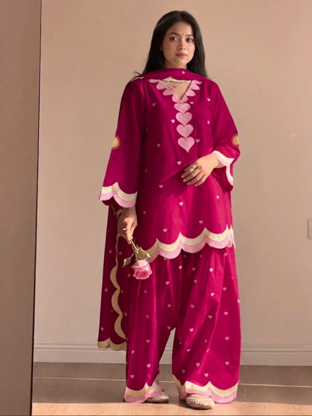 Farsi Mul Chanderi Salwar Set