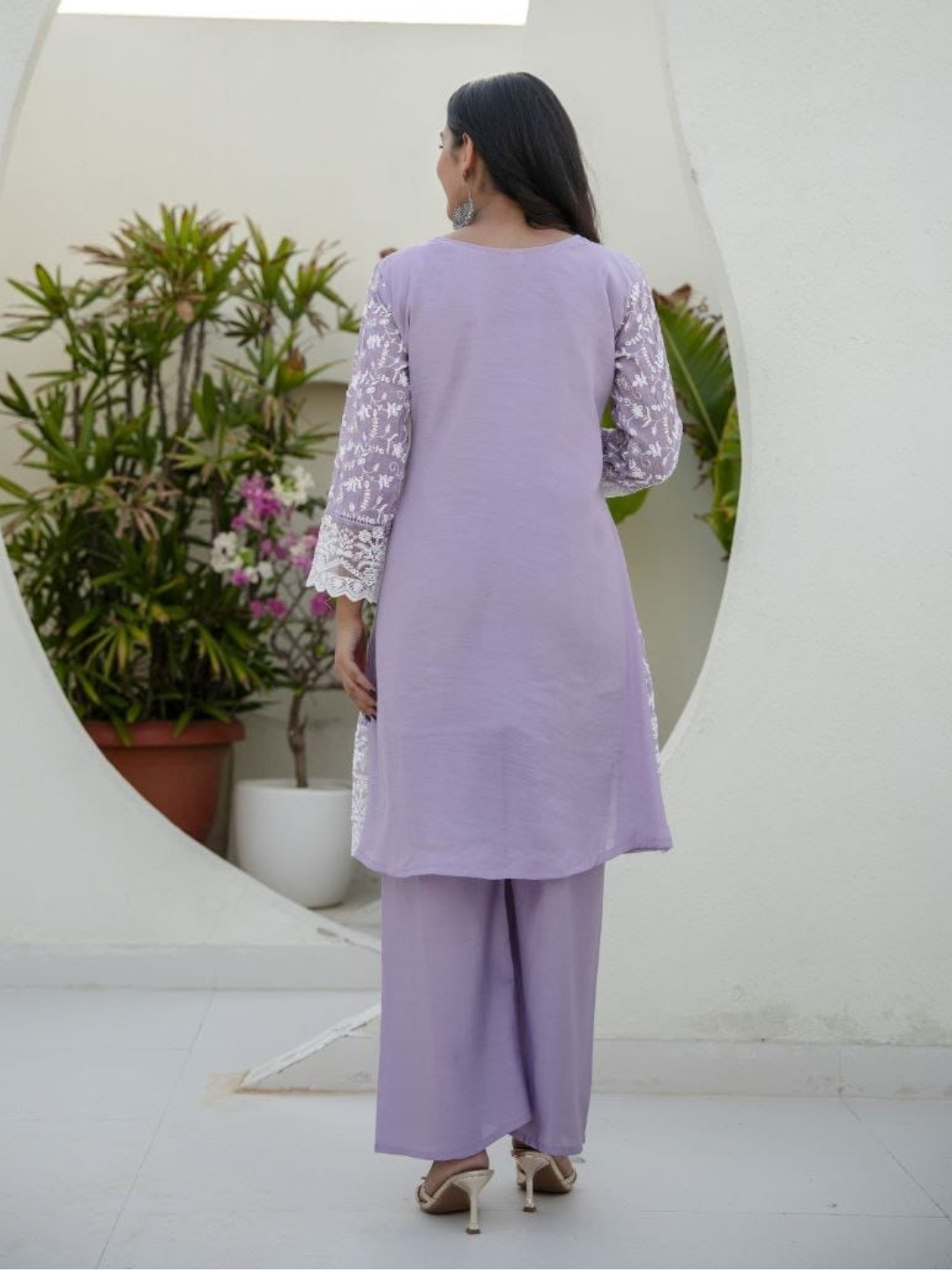 Embroidered Mul Cotton Classic Dupatta Set
