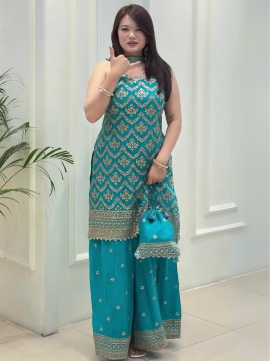 Chic Spaghetti Palazzo Set