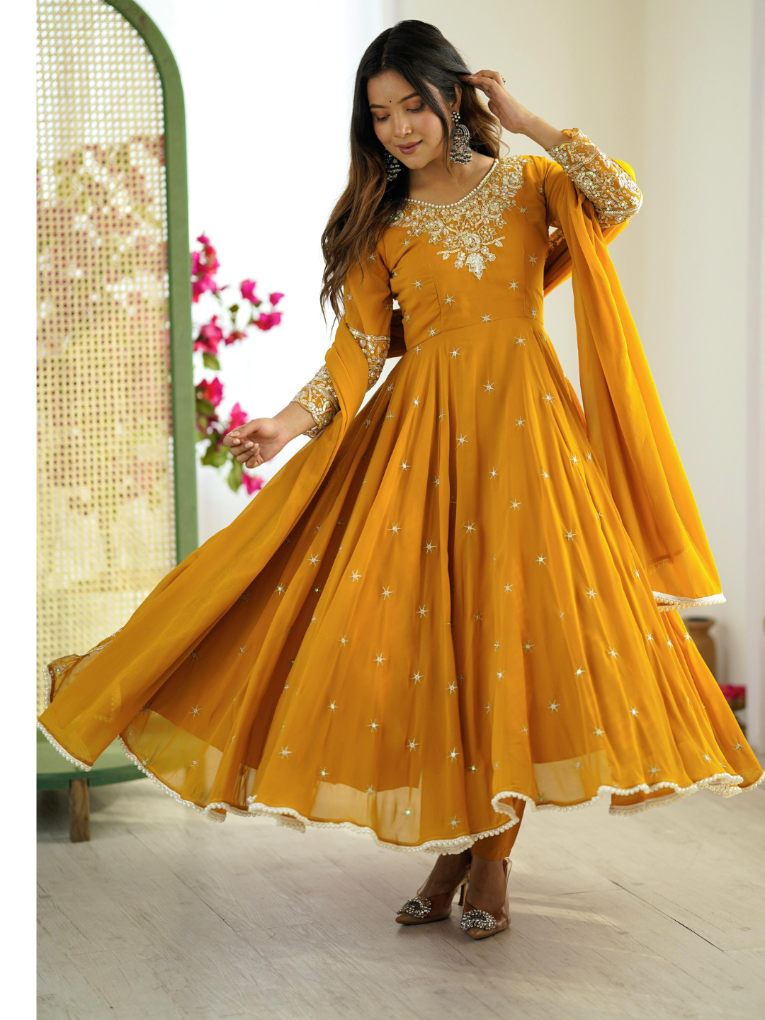 Grace in Every Twirl Anarkali Set