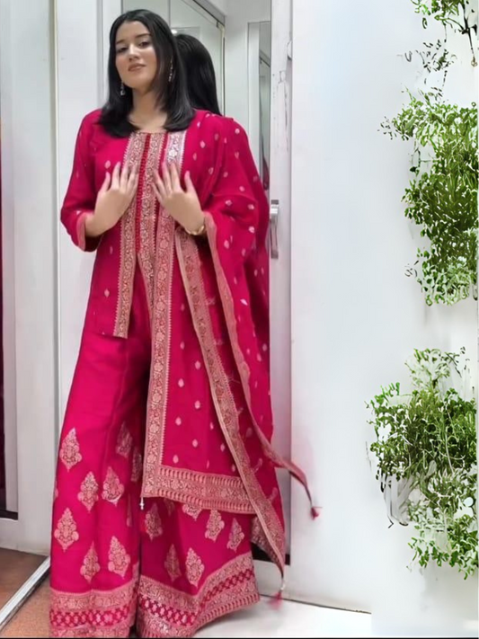Banarasi Silk Sharara Set
