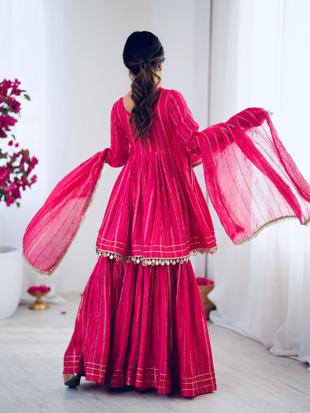 Mul Chanderi Sharara Set