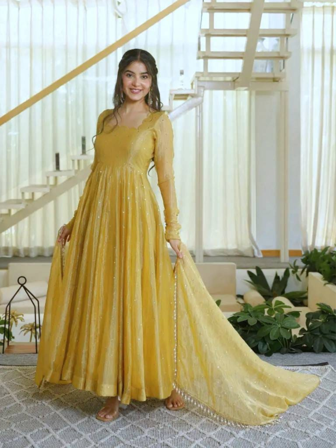 Celebration Edit Premium Anarkali Dupatta Set