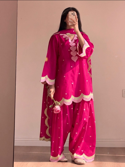 Farsi Mul Chanderi Salwar Set