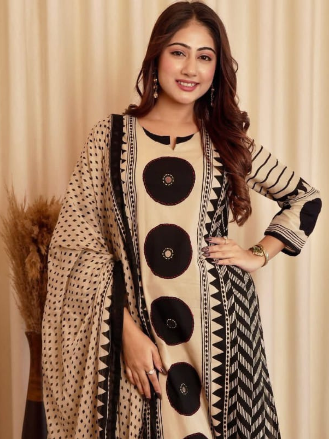Ajrakh Charm in Everyday Cotton