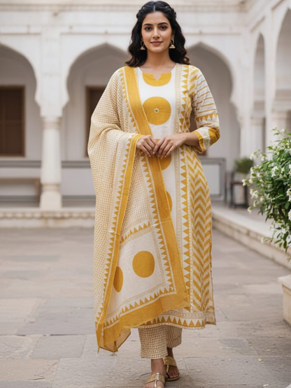 Ajrakh Charm in Everyday Cotton