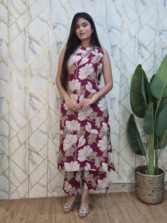 Burgundy Bloom Co-ord