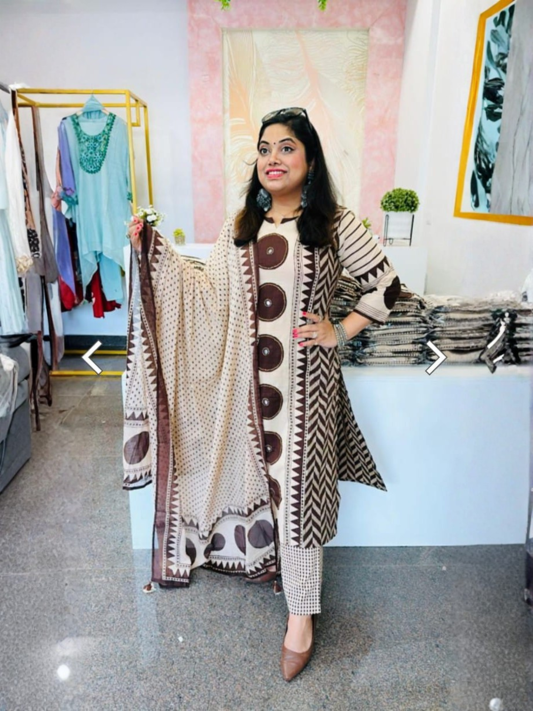 Ajrakh Charm in Everyday Cotton