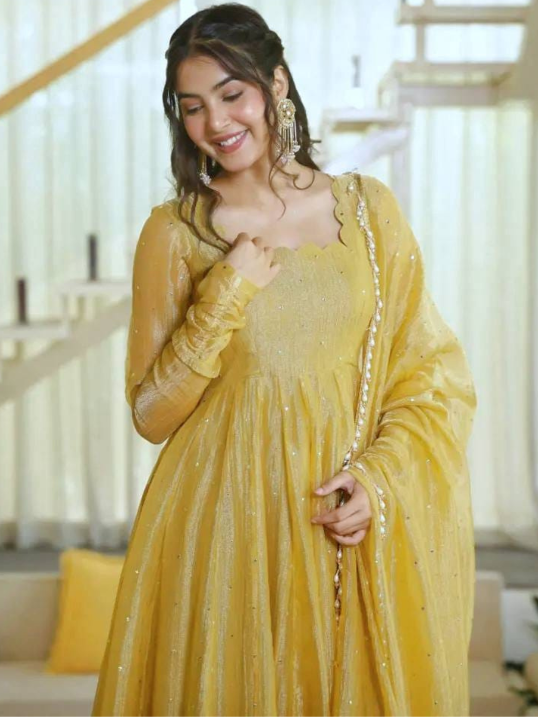 Celebration Edit Premium Anarkali Dupatta Set