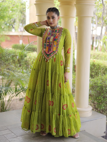 Kutchi patchwork Navratri Gown