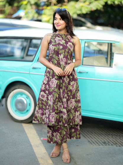 Floral Ease Cotton Co-ord Set