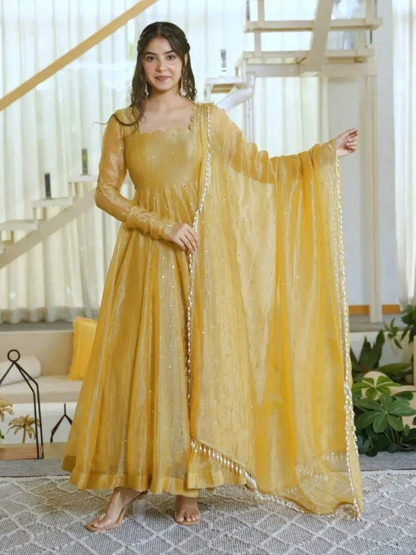 Celebration Edit Premium Anarkali Dupatta Set