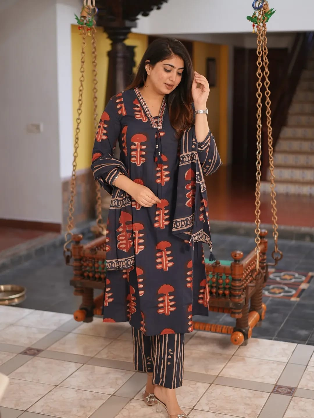 Easy Charm Cotton Dupatta Set