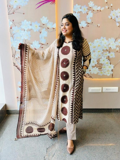 Ajrakh Charm in Everyday Cotton