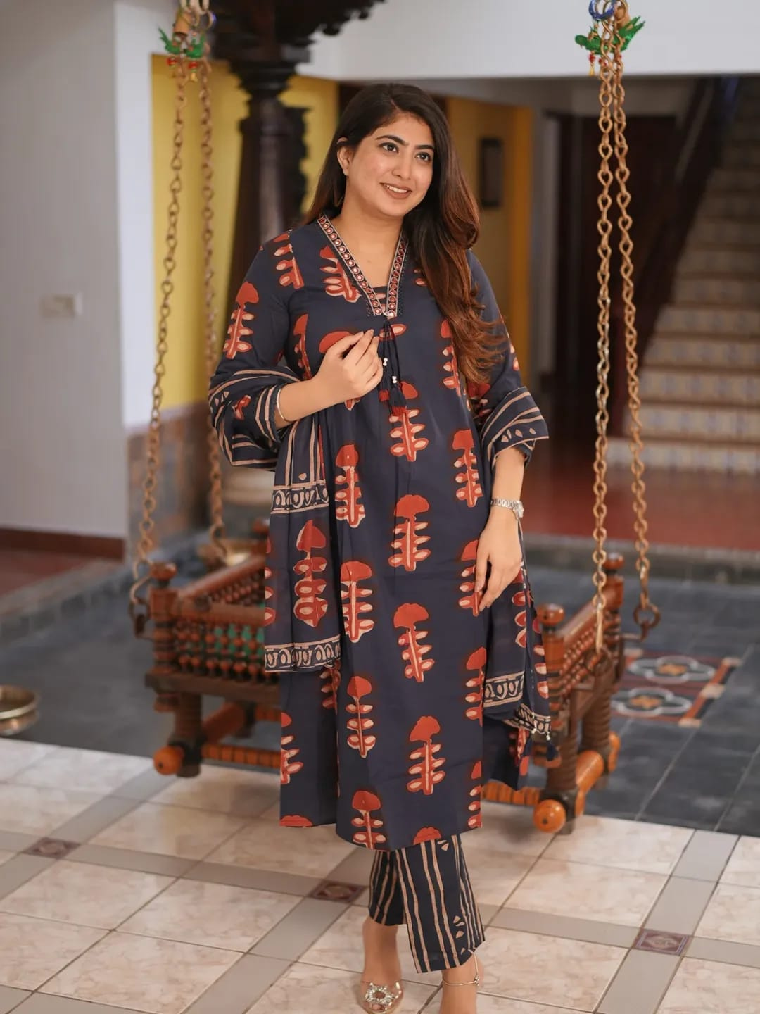 Easy Charm Cotton Dupatta Set