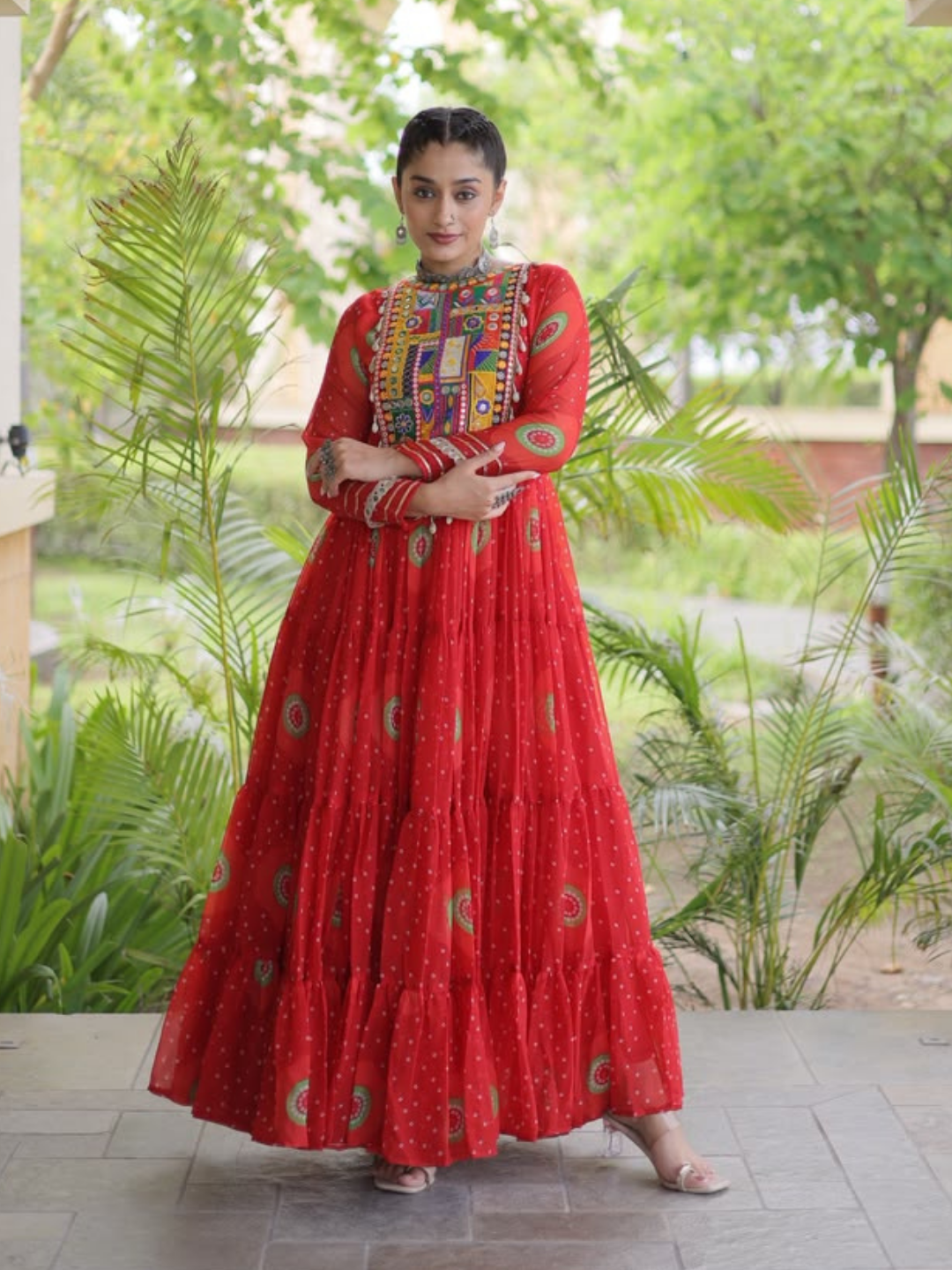 Kutchi patchwork Navratri Gown
