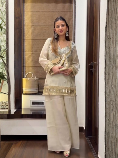 Understated Glam Fendy Silk Palazzo Set
