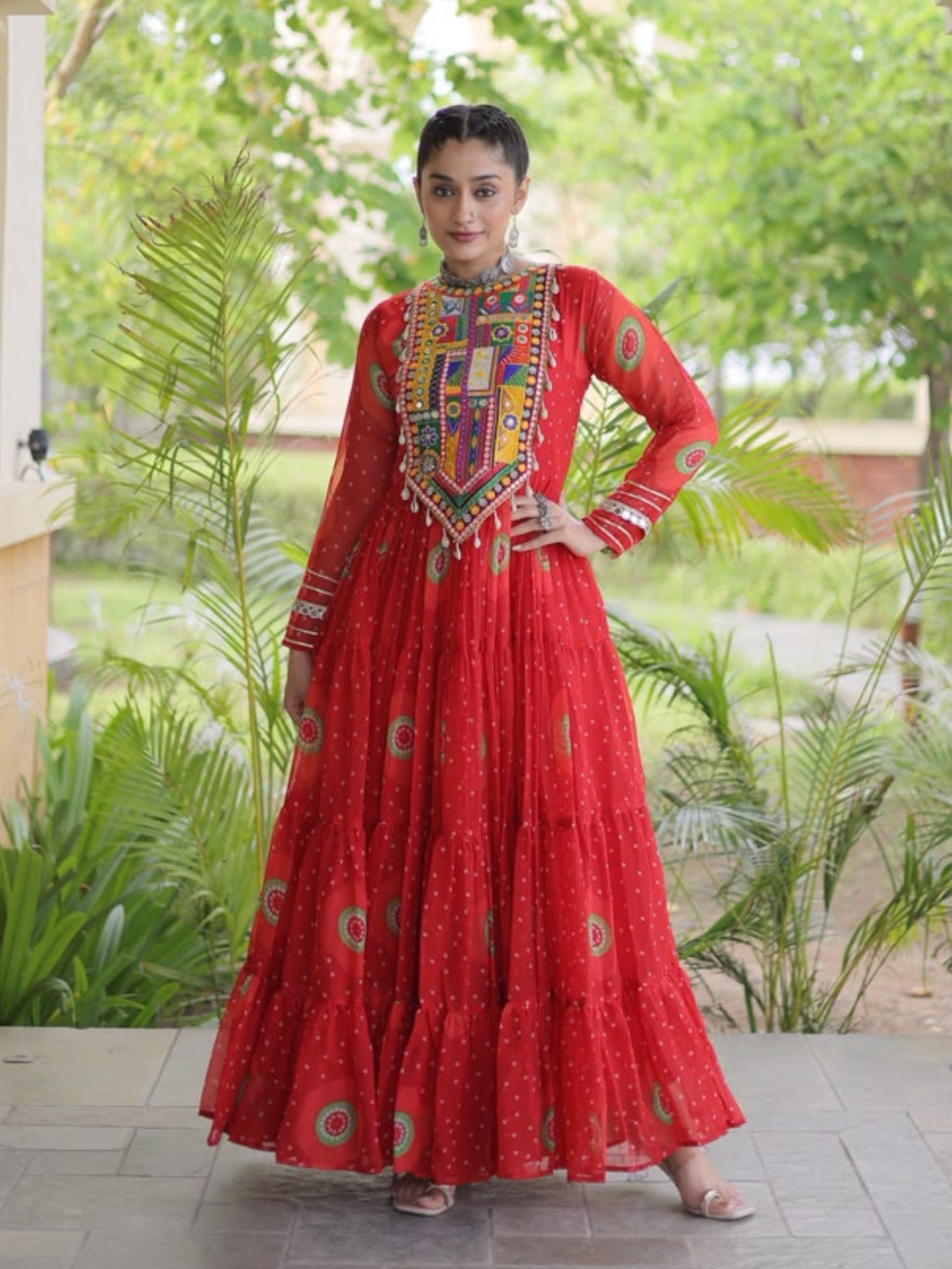 Kutchi patchwork Navratri Gown