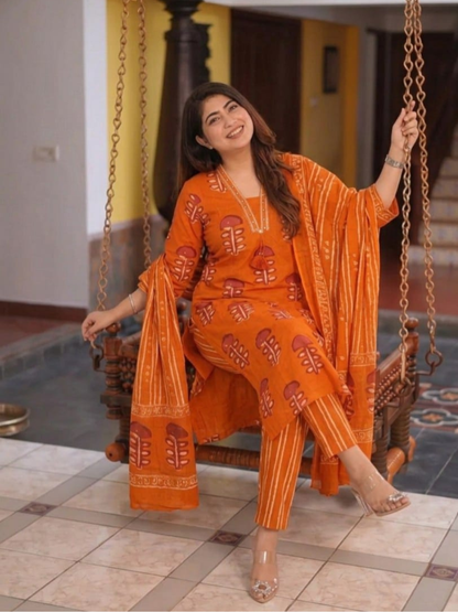Easy Charm Cotton Dupatta Set