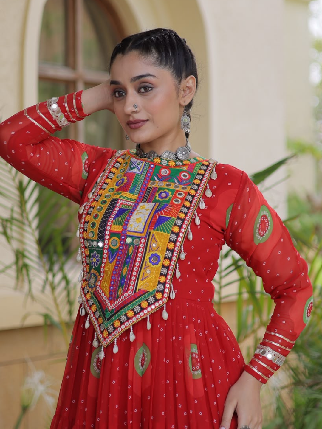 Kutchi patchwork Navratri Gown