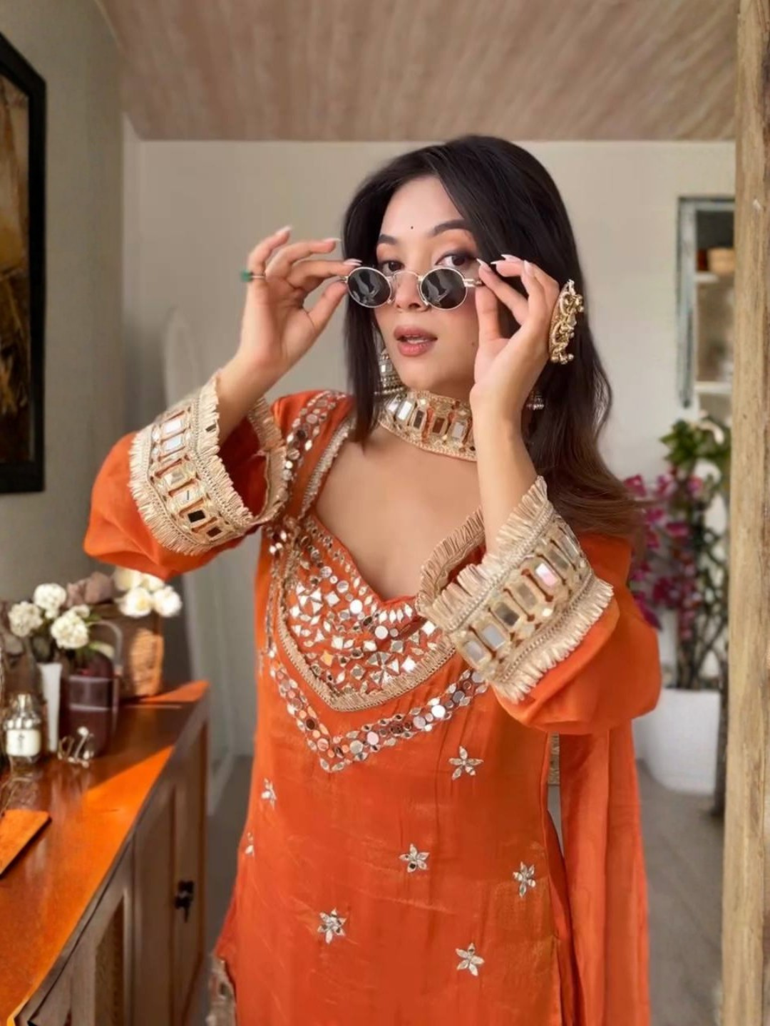 Understated Glam Fendy Silk Palazzo Set