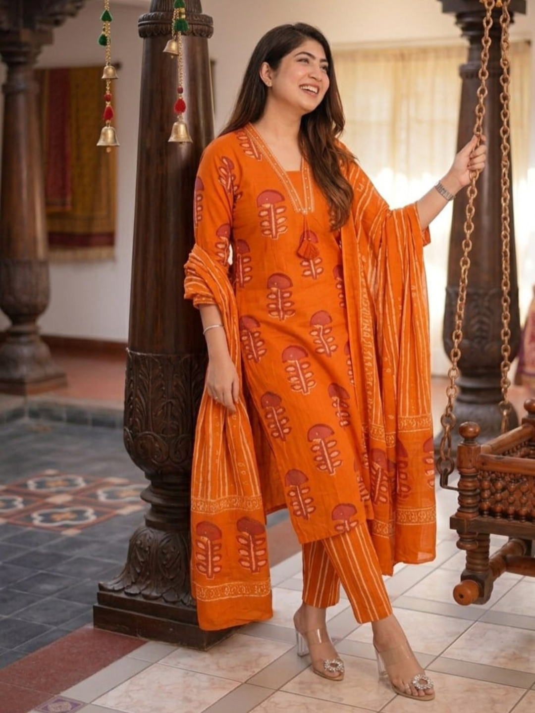 Easy Charm Cotton Dupatta Set