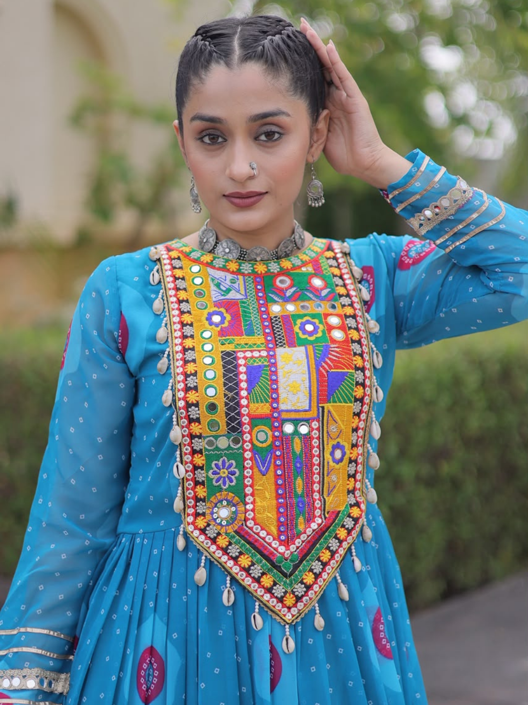 Kutchi patchwork Navratri Gown