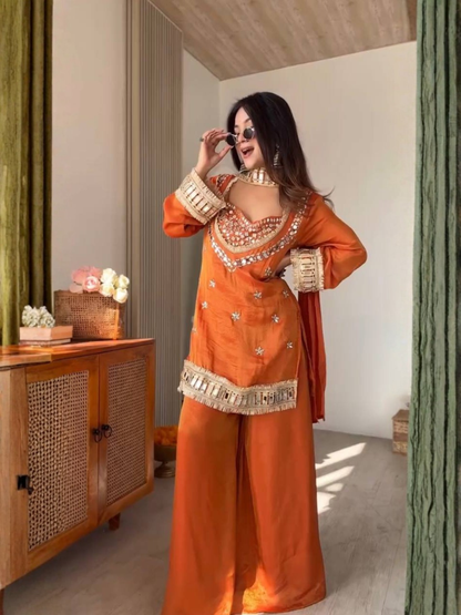 Understated Glam Fendy Silk Palazzo Set