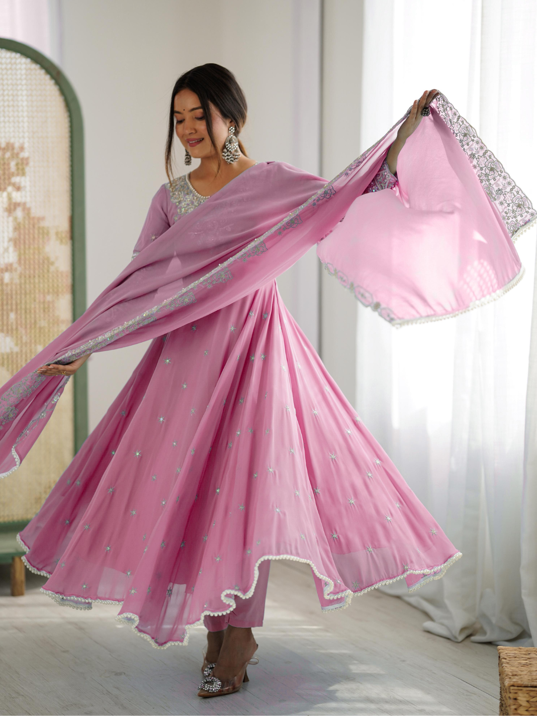 Grace in Every Twirl Anarkali Set