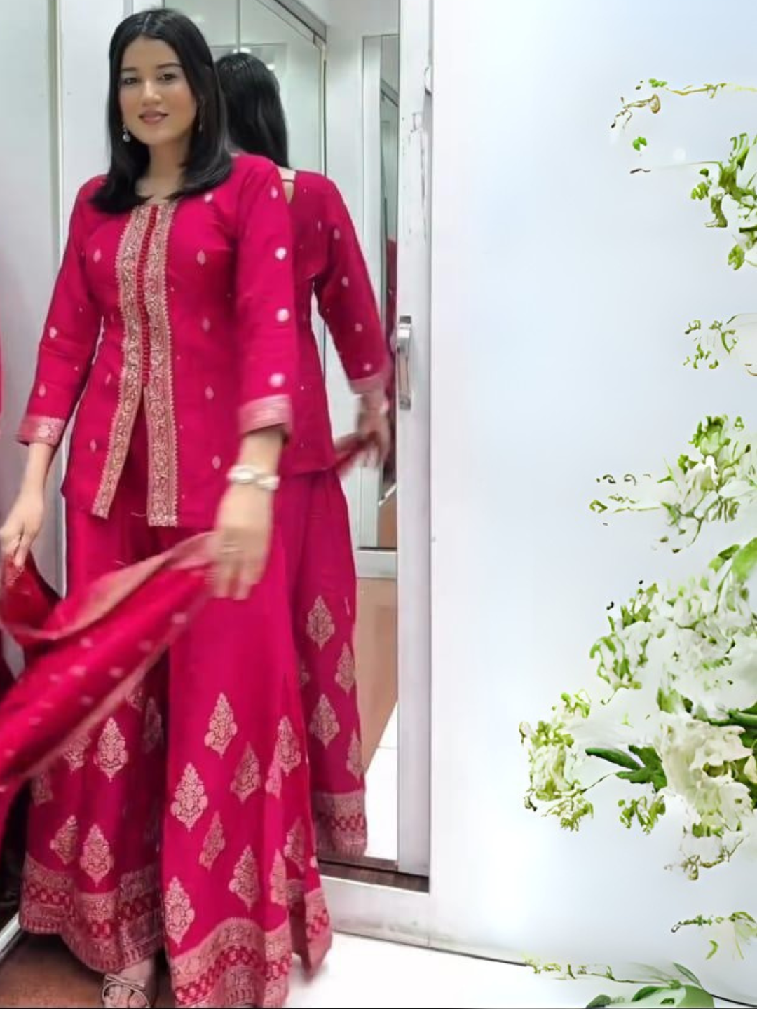 Banarasi Silk Sharara Set