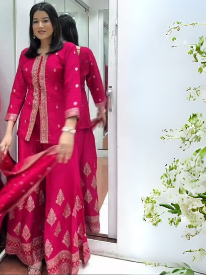 Banarasi Silk Sharara Set